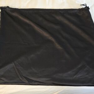 Black Satin Drawstring Travel Dust Bag for Women's Bags